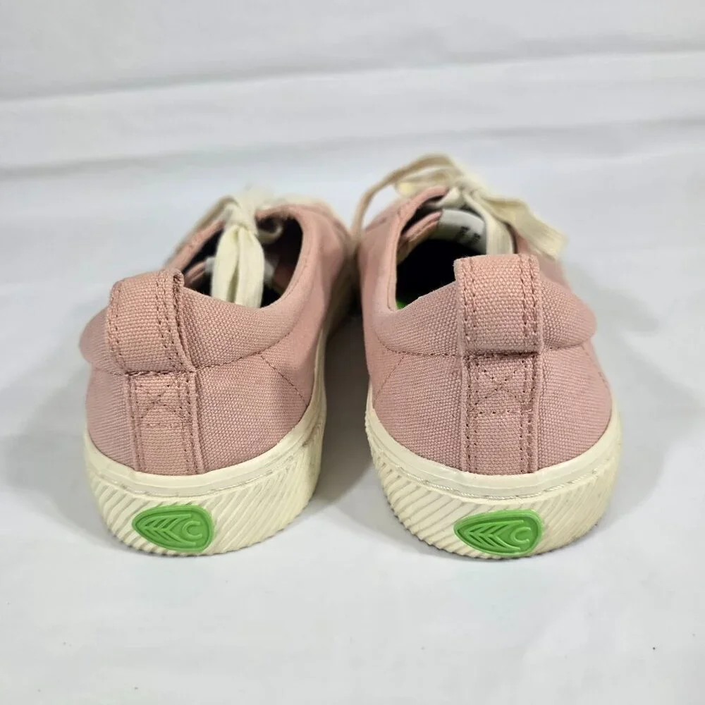 Cariuma Pink Canvas Sneakers Women Size 9.5 Lace Up Low Top Casual Eco Friendly